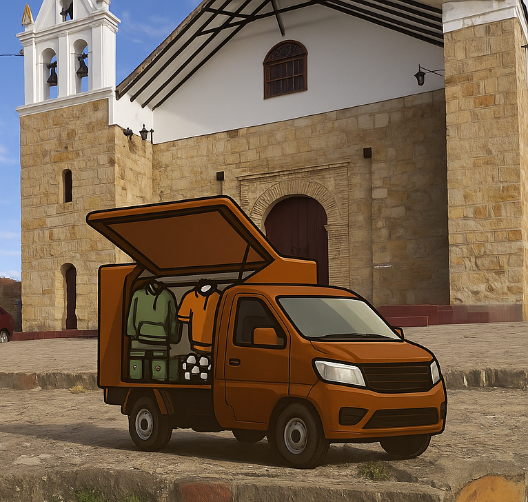 La Pinta en ruta al atardecer